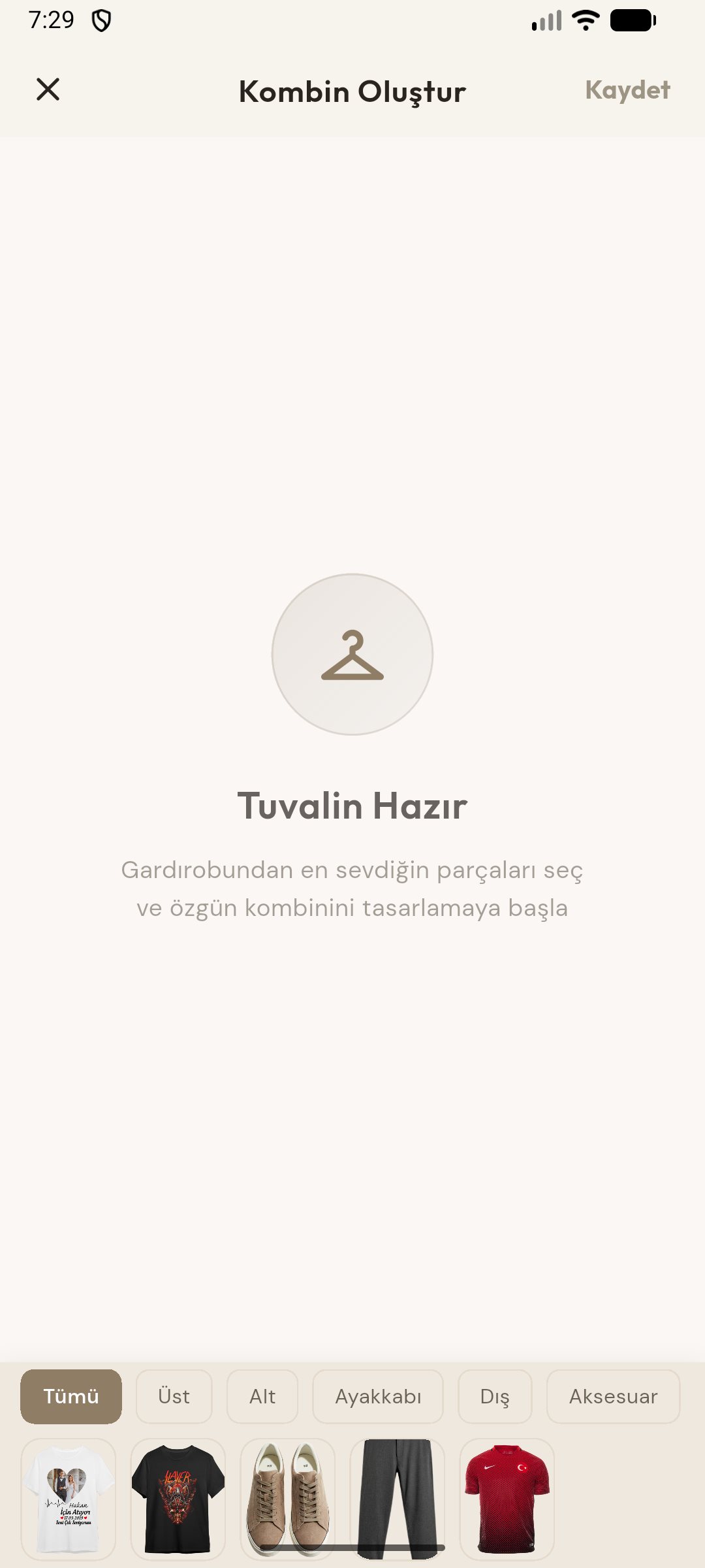 Prova nasıl çalışır - adım 1: gardırobunu oluştur